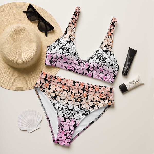Lesbian Pride Aloha High-Waisted Bikini